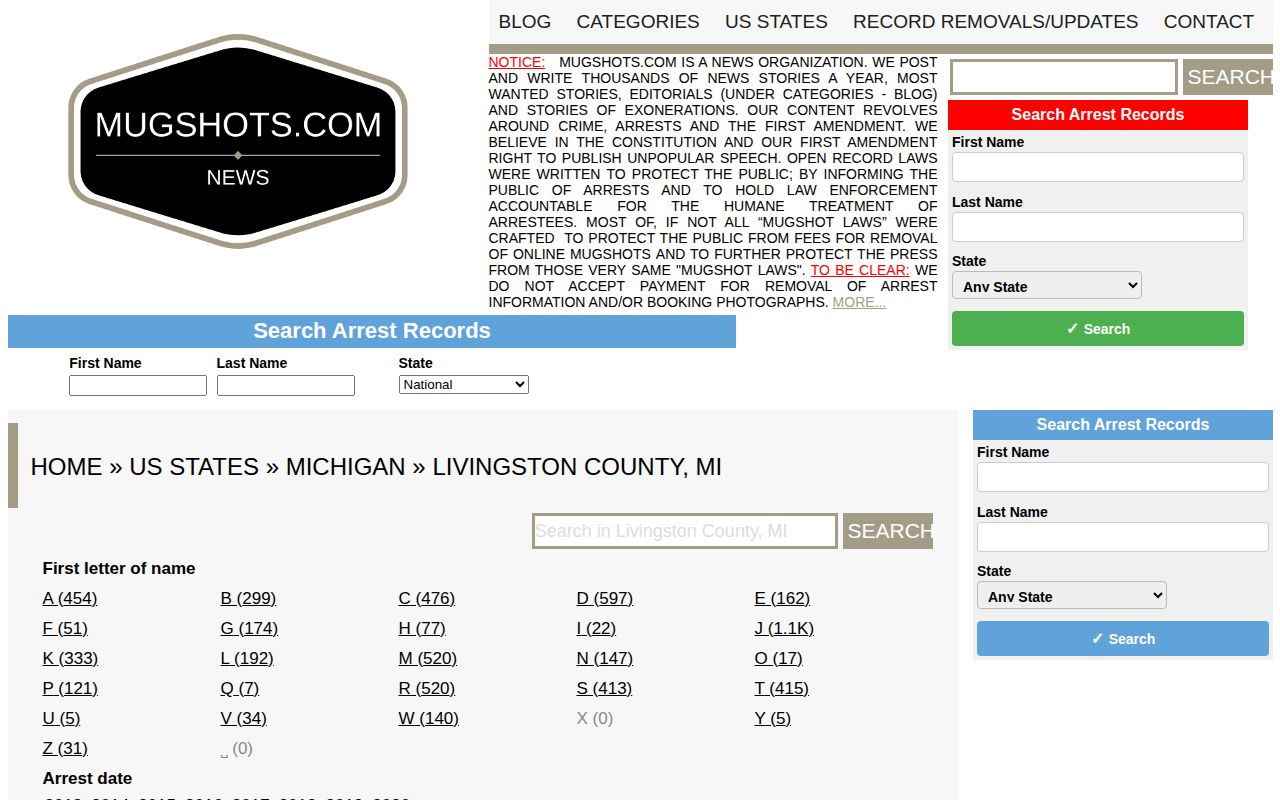 Unofficial historical Livingston County archive